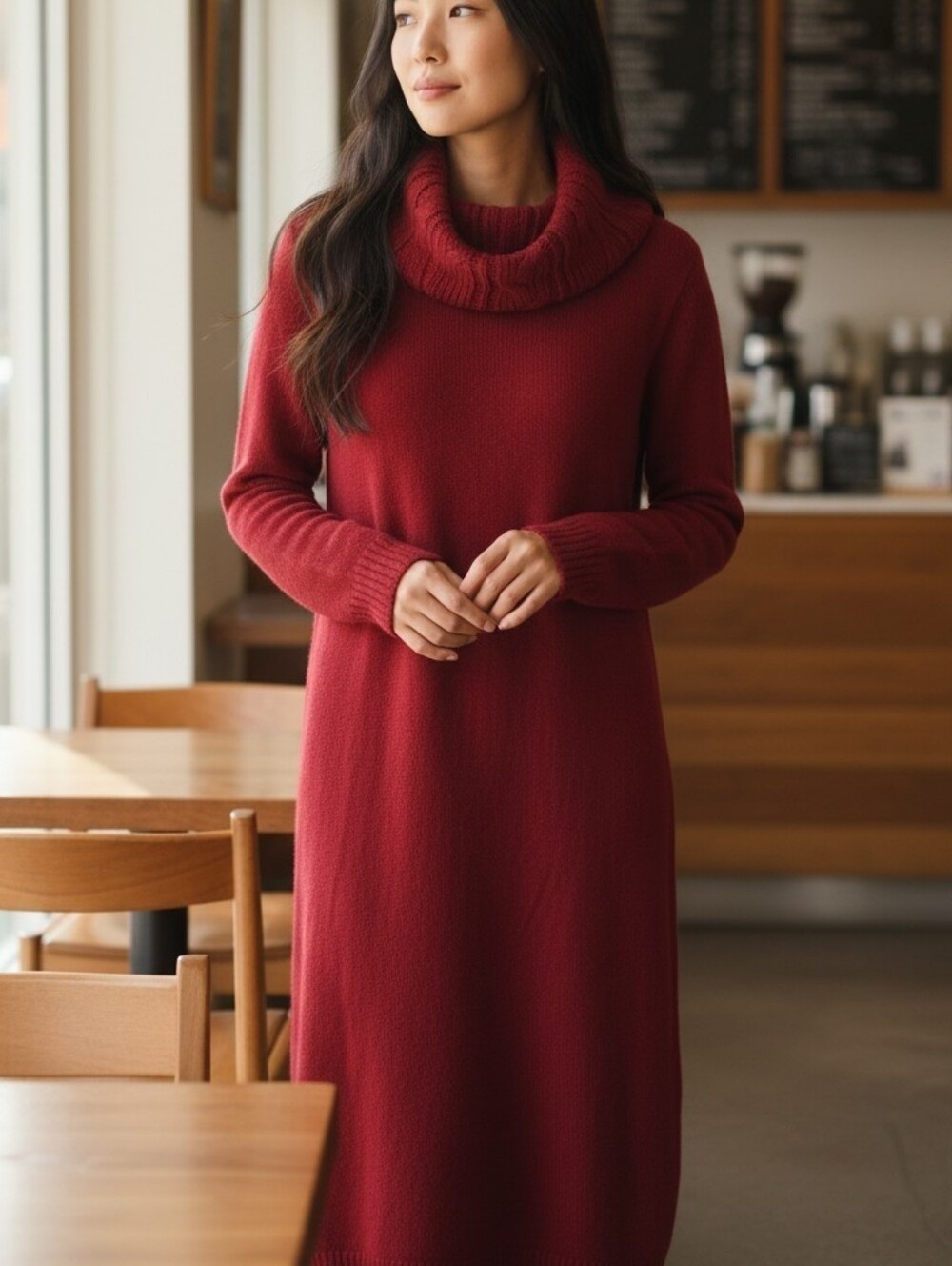 Allison Brittney Red Knit Dress — Size M